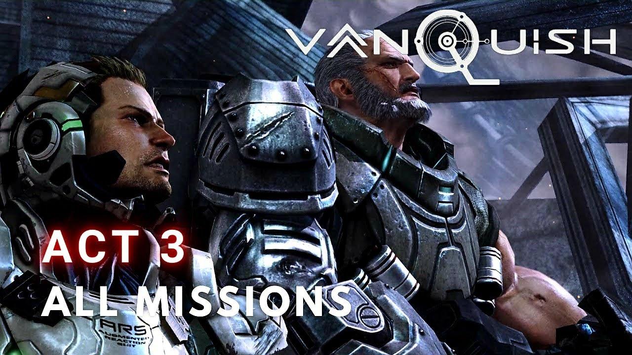 Vanquish Gameplay Walkthrough - Act 3 - (ALL MISSIONS) PC thumbnail