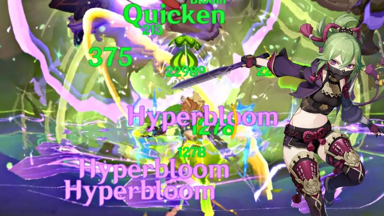 Kuki Shinobu is becoming META (500K+ HYPERBLOOM DMG) thumbnail