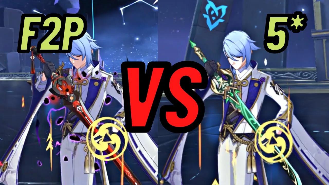 C0 Ayato: F2P VS 5* Build! Solo & Team Comparison thumbnail