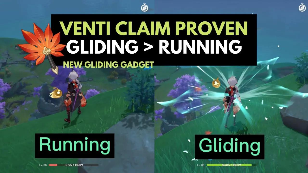 GLIDING IS PROVEN BETTER? Open-World Traversal | Red Feather Fan Inazuma Gadget thumbnail