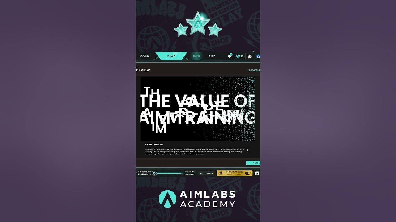 Aimlabs Academy - Shoot for the stars! #gaming  #valorant  #aimlab  #shorts thumbnail