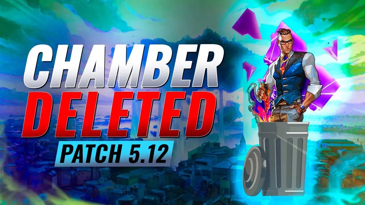 RIP CHAMBER  - NEW UPDATE REMOVES CHAMBER - Valorant Patch 5.12 thumbnail