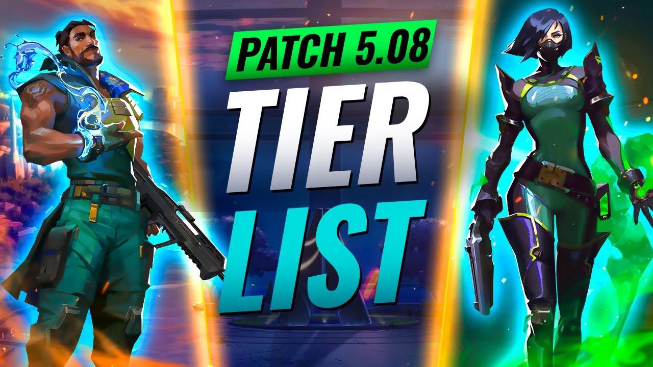 NEW UPDATE: BEST Agents Tier List! - Valorant Patch 5.08 thumbnail