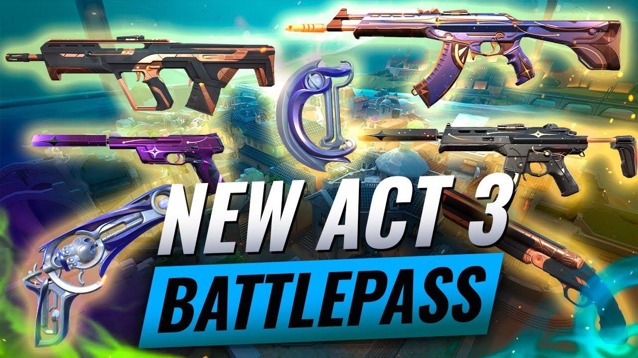 NEW ACT 3 BATTLE PASS IS AWESOME! - Valorant Skins Preview thumbnail