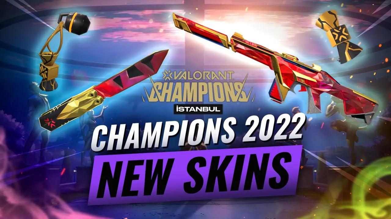 NEW CHAMPIONS 2022 Skins ARE INSANE! - Valorant Skin Bundle thumbnail