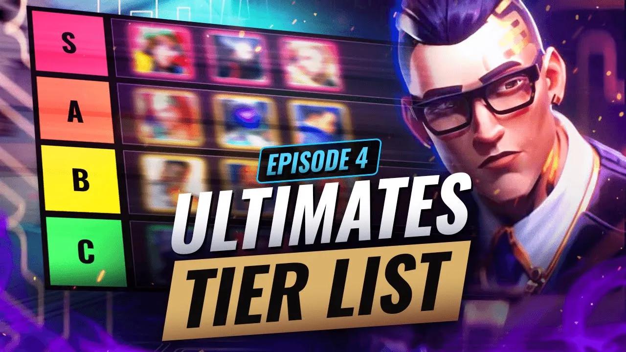 Ranking The BEST ULTIMATES In Valorant! - Episode 4 Tier List thumbnail