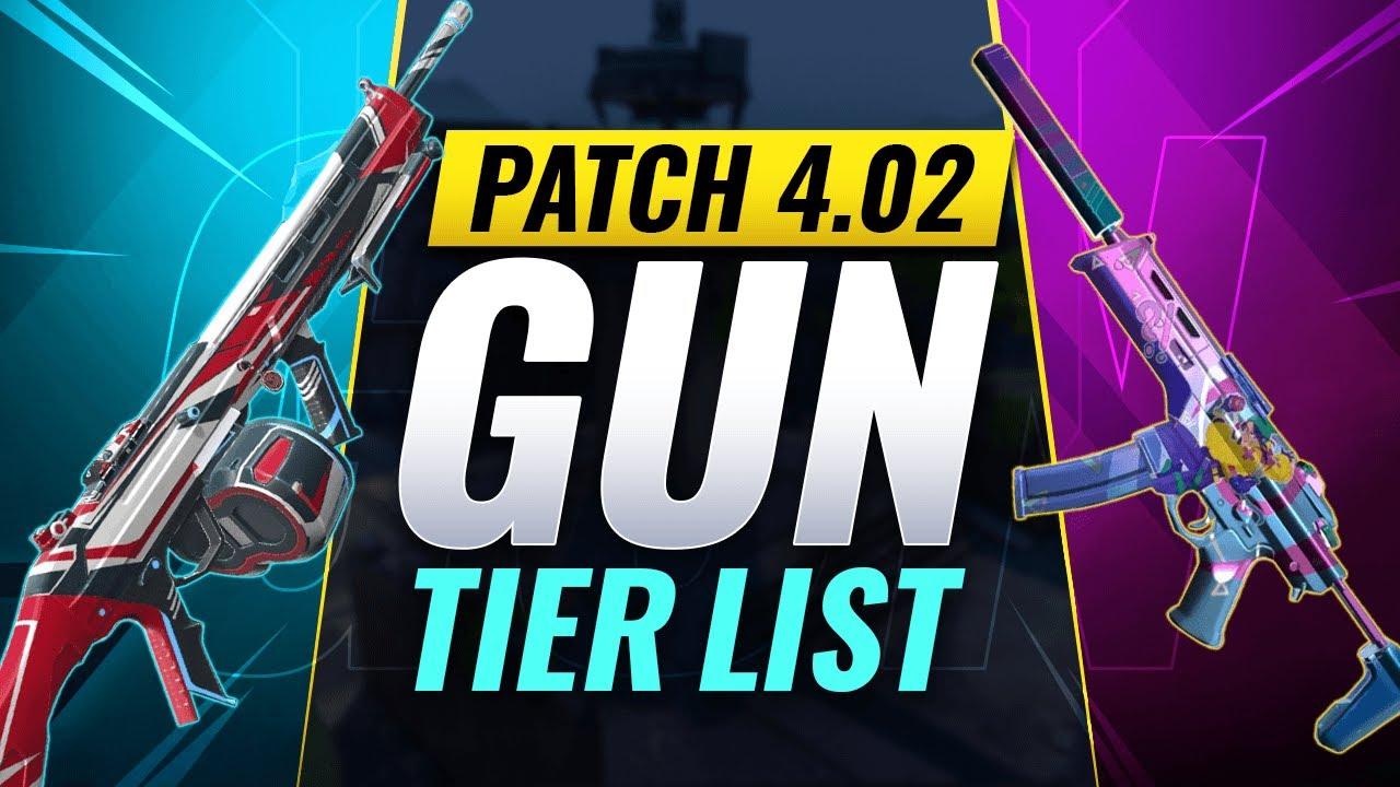 BEST VALORANT GUNS Tier List! - Patch 4.02 thumbnail