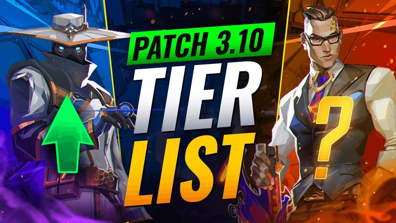 NEW UPDATE: BEST Agents TIER LIST! - Valorant Patch 3.10 thumbnail