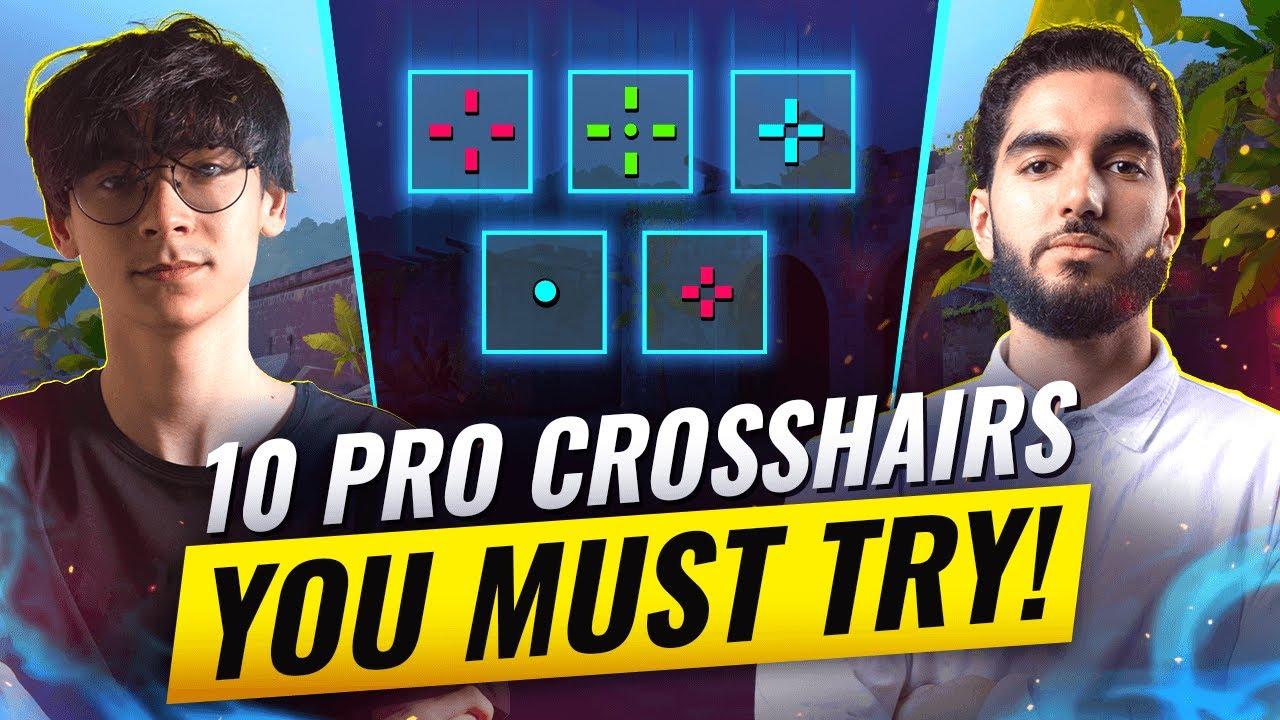 Want INSANE AIM? Try These 10 PRO Crosshairs! - Valorant thumbnail