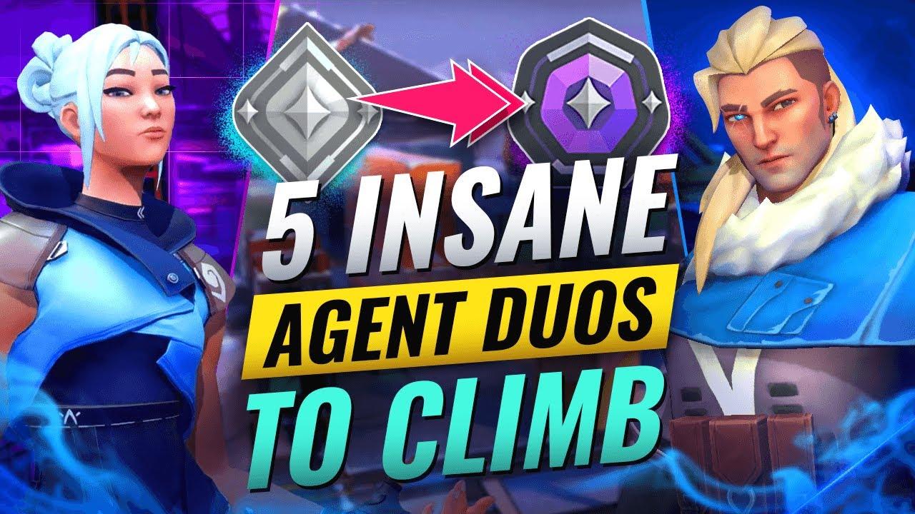 5 BROKEN Agent Duos That Make You RANK UP FAST! - Valorant thumbnail