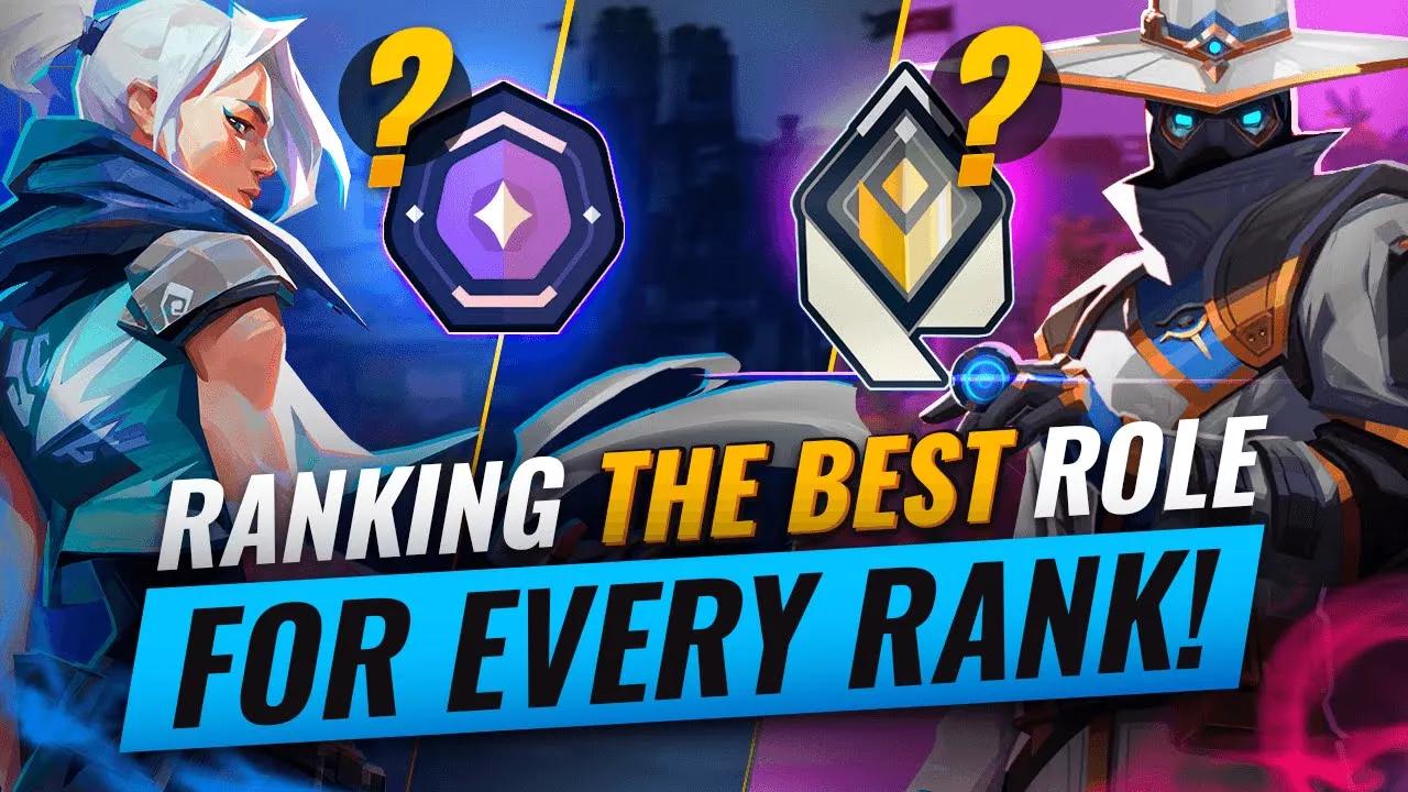 BEST Agent ROLES For EVERY RANK! - Valorant thumbnail