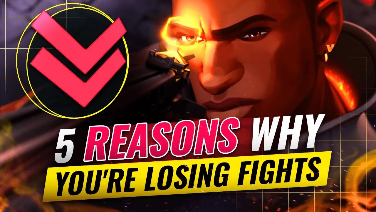 This Is Why You KEEP WHIFFING! 5 Reasons Why You're Losing Fights- Valorant Aim Guide thumbnail