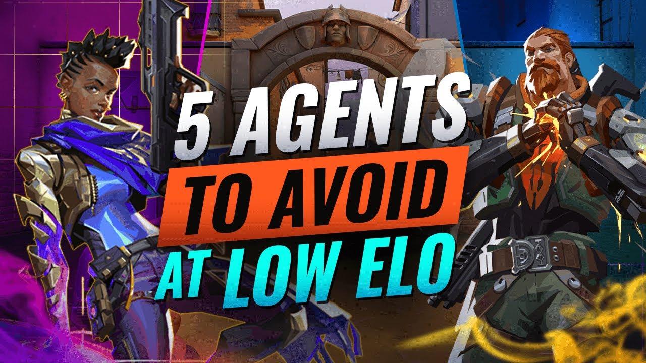 5 AGENTS You Should AVOID PLAYING If You're LOW RANK! - Valorant thumbnail