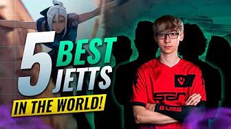 TOP 5 BEST JETT PRO Players In THE WORLD! - Valorant thumbnail