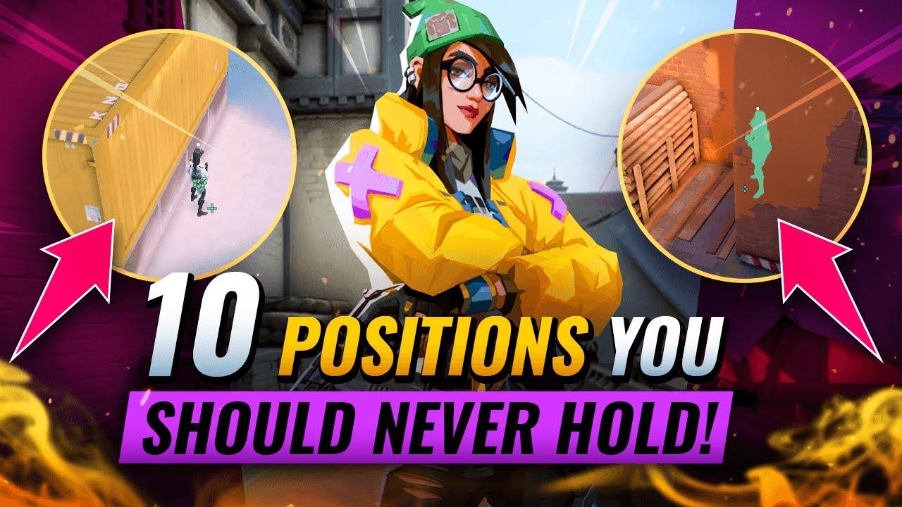 AVOID These SPOTS! 10 WORST Positions That Will KILL YOU! - Valorant thumbnail