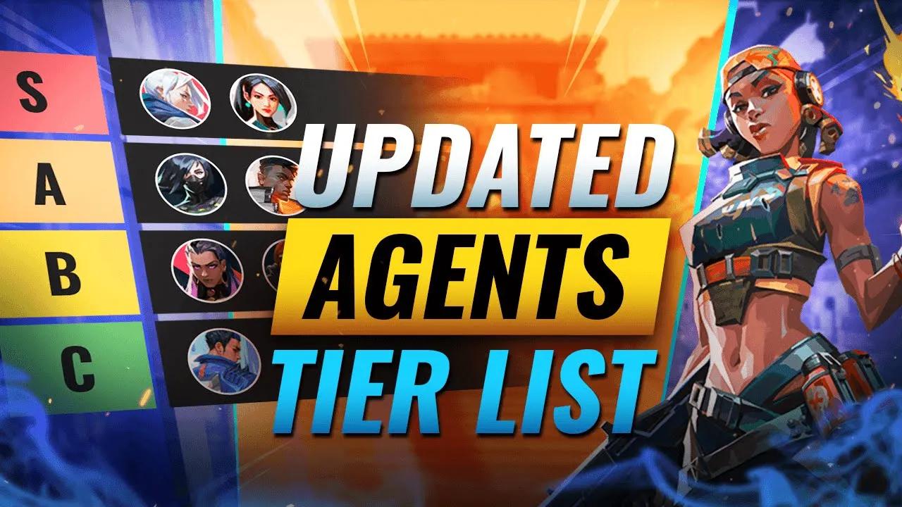 NEW UPDATED BEST Agents TIER LIST- Valorant Patch 2.09 thumbnail