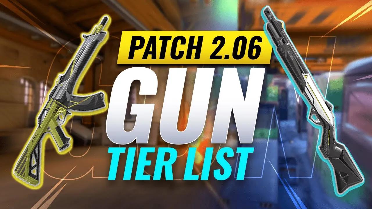 NEW UPDATE:  BEST Guns TIER List - Valorant Patch 2.06 thumbnail