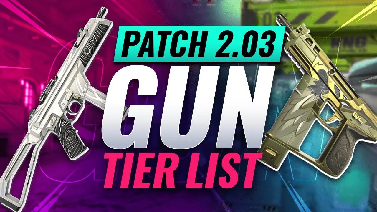 NEW UPDATE: BEST VALORANT GUNS - Patch 2.03 Gun TIER List thumbnail