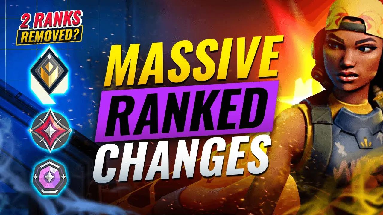 MASSIVE RANKED CHANGES: 2 RANKS DELETED + NEW ELO SYSTEM & MORE - Valorant thumbnail