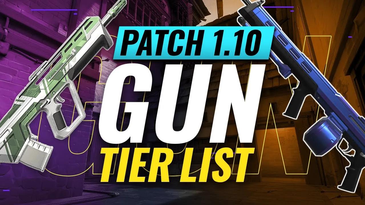 BEST VALORANT GUNS - Patch 1.10 Gun TIER List thumbnail