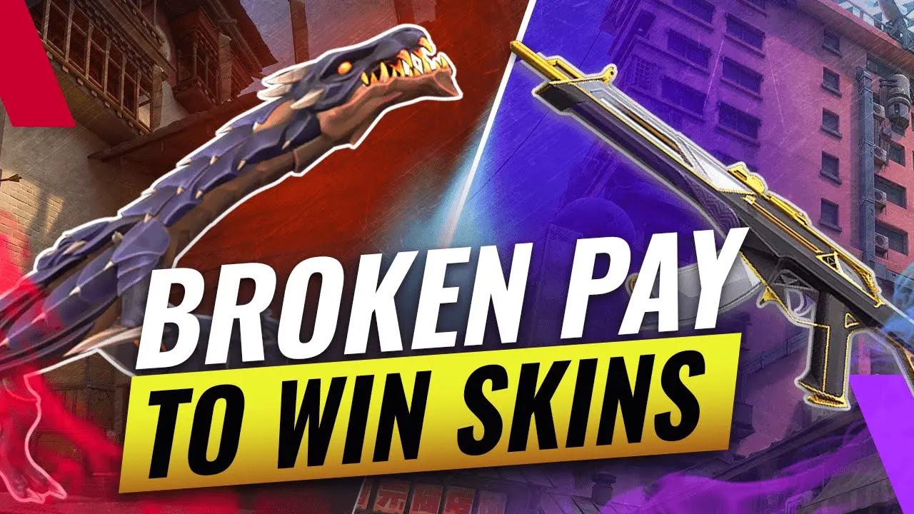 2 BROKEN PAY TO WIN SKINS - Is Valorant PAY TO WIN? thumbnail