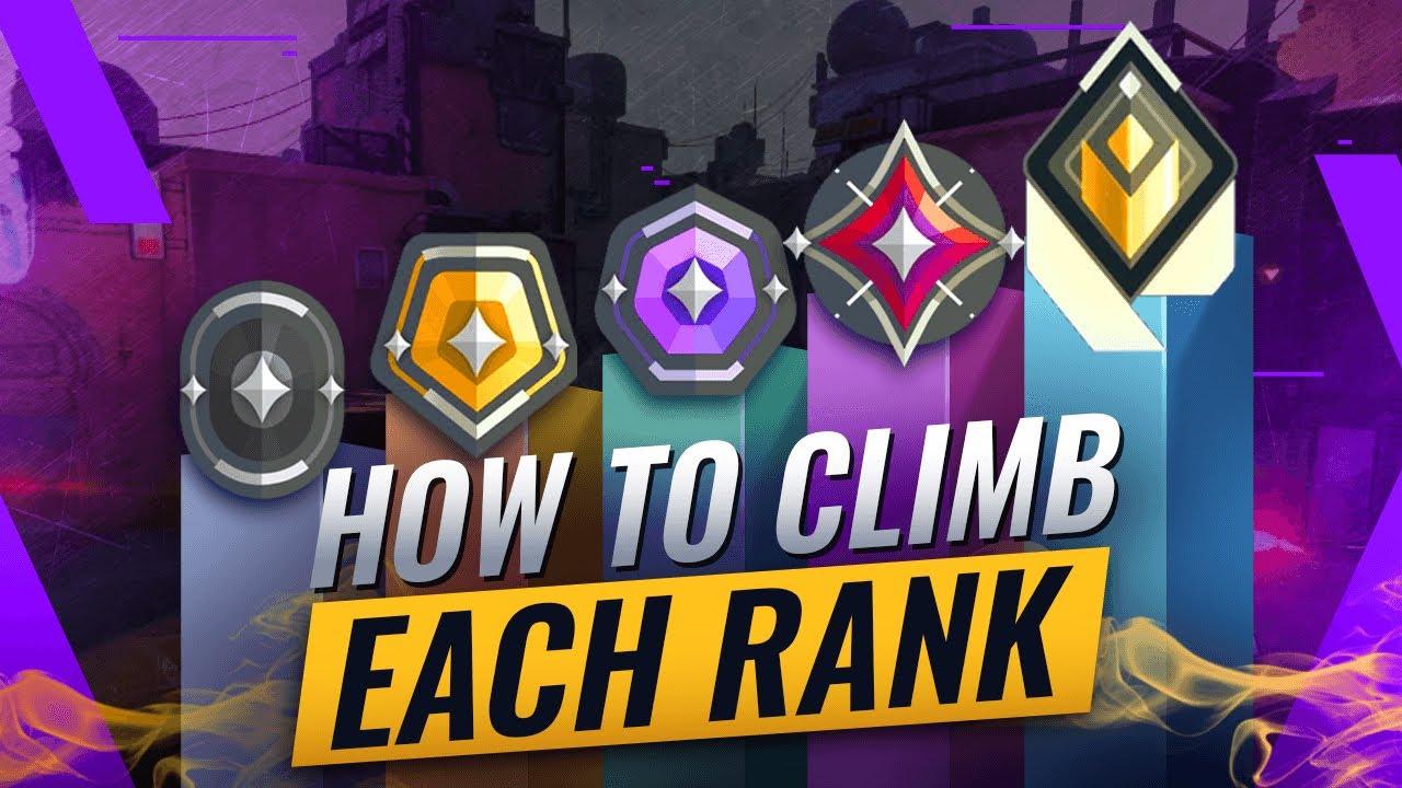 HOW TO CLIMB EACH RANK & ESCAPE YOUR ELO - Valorant thumbnail