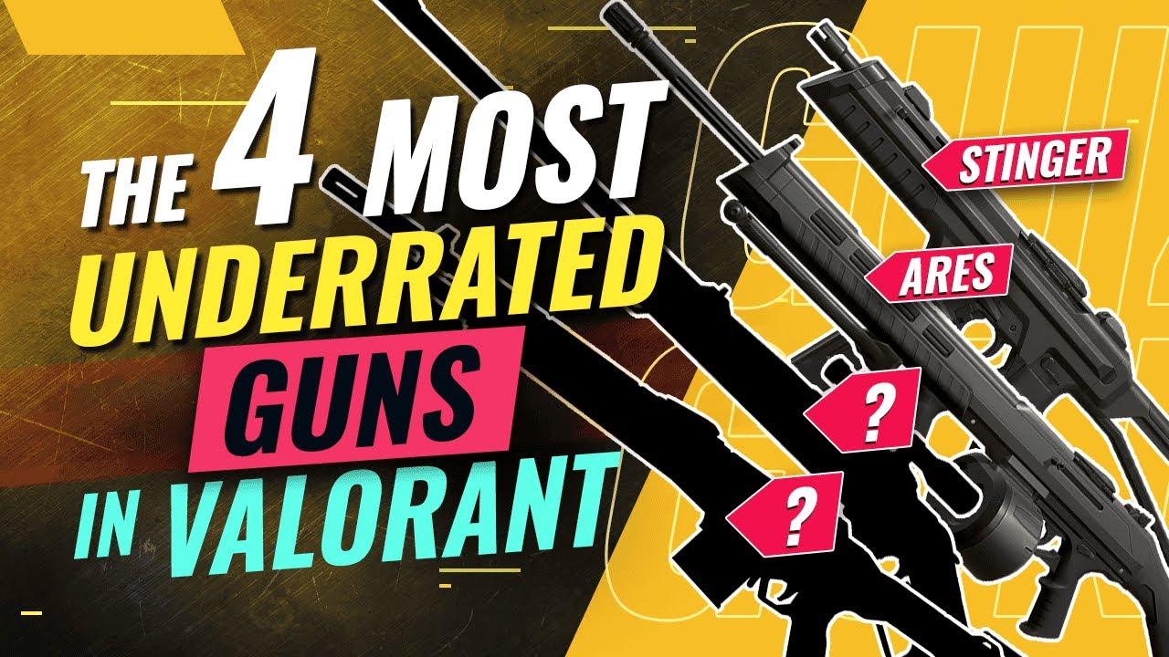 The FOUR MOST UNDERRATED Guns In Valorant thumbnail