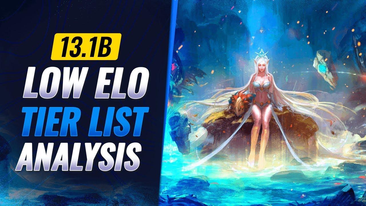 New Low Elo Tier List Patch 13.1B IN DEPTH ANALYSIS - League of Legends thumbnail