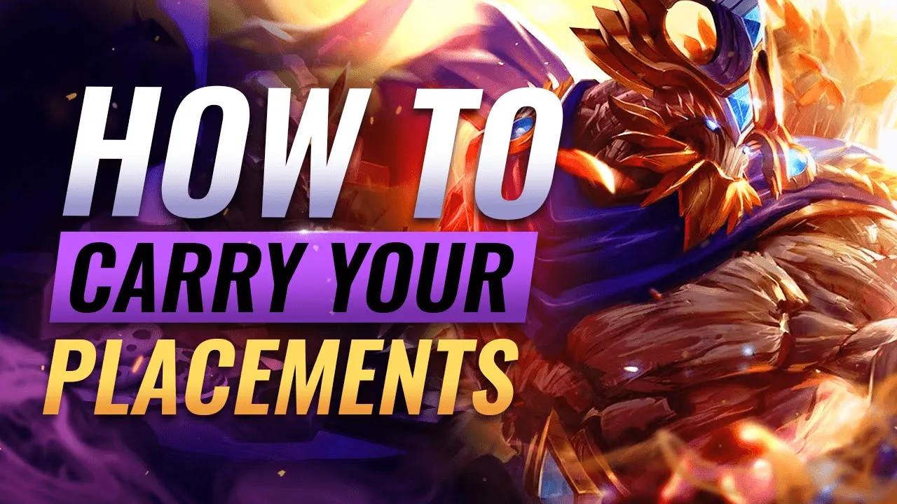 5 BEST TIPS To WIN Your Placement Games in Season 13 - League of Legends thumbnail