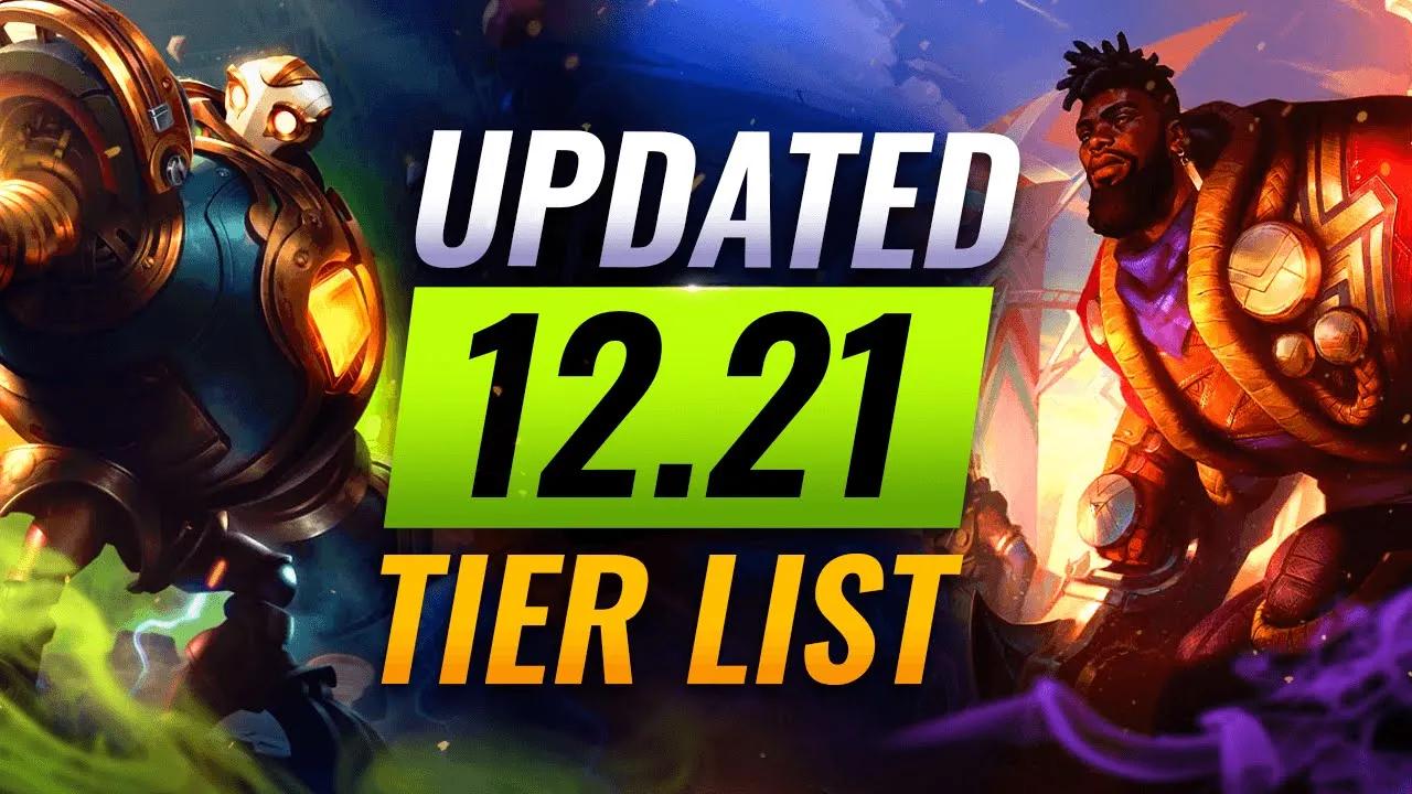 NEW UPDATED 12.21 Tier List: FINAL LIST Before Preaseason - League of Legends thumbnail