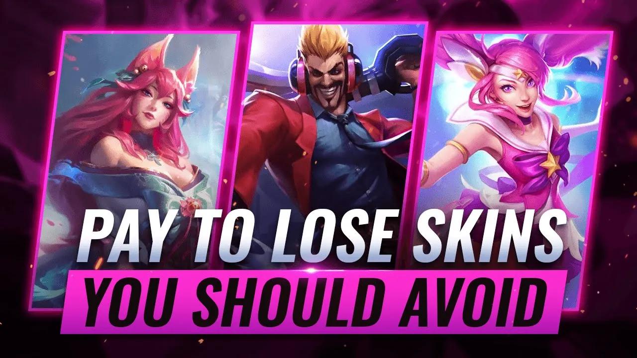 15 PAY TO LOSE Skins That Hurt YOUR Gameplay - League of Legends thumbnail