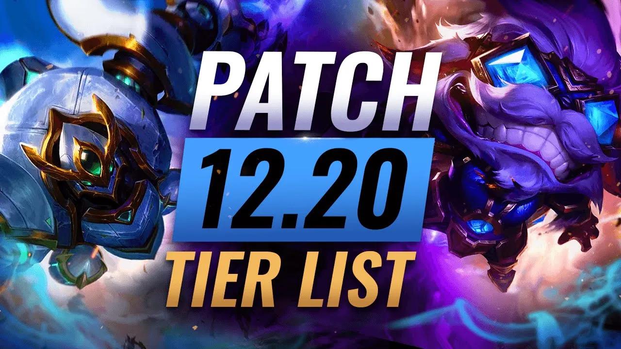 HUGE UPDATE: Patch 12.20 Tier List & Changes - League of Legends thumbnail