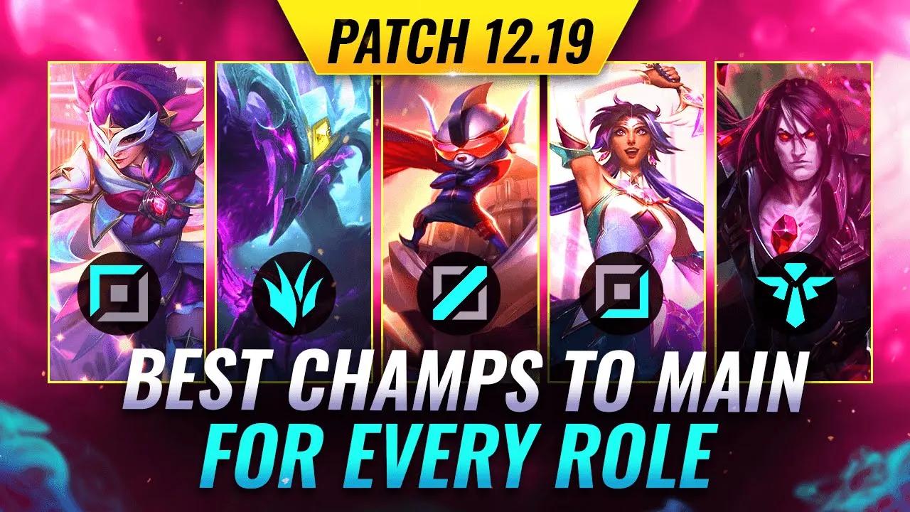 Top 3 MAINS For Every Role on Patch 12.19 - League of Legends thumbnail