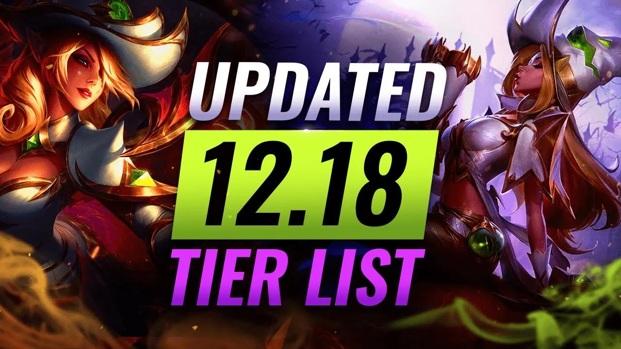 UPDATED Patch 12.18 Tier List: Miss Fortune Still OP - League of Legends thumbnail