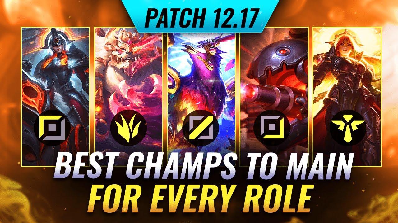 THE BEST Mains for ALL ROLES on Patch 12.17 - League of Legends thumbnail