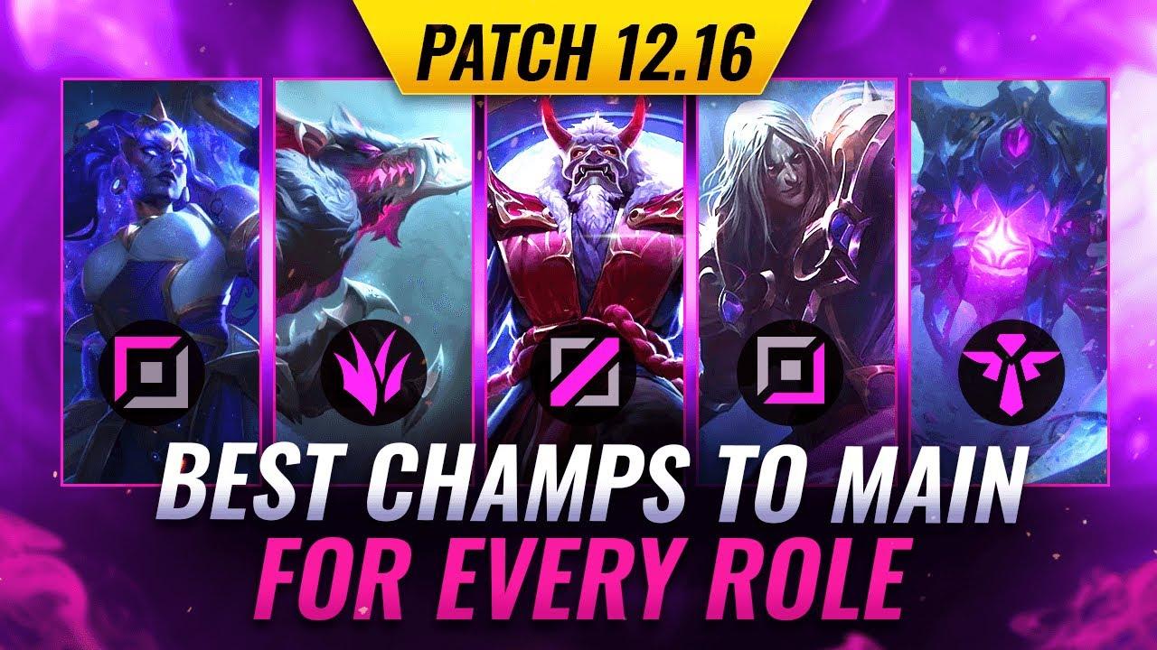 3 Best Mains for EVERY ROLE on Patch 12.16 - League of Legends thumbnail