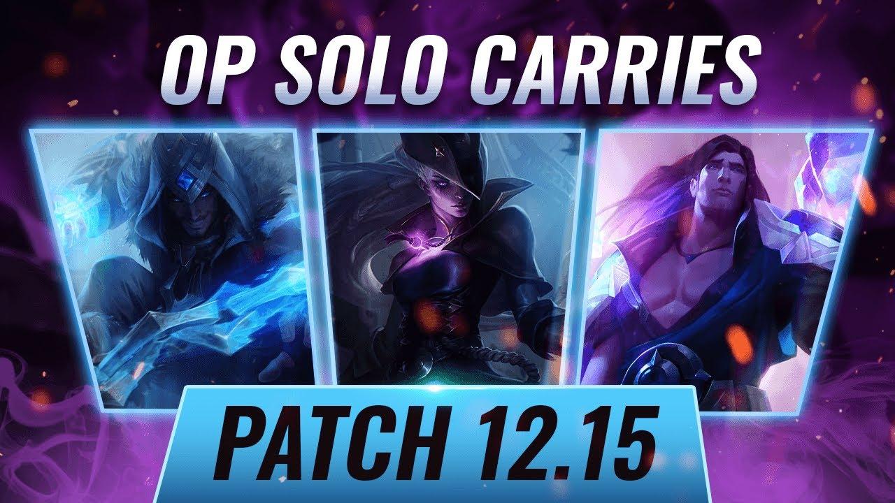 Top Champions to SOLO CARRY GAMES in Patch 12.15 - League of Legends thumbnail