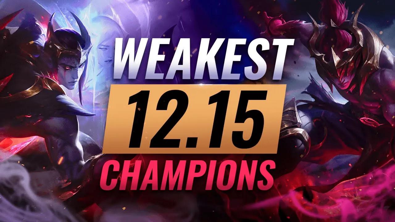 10 Worst Champion Predictions for Patch 12.15 - League of Legends thumbnail