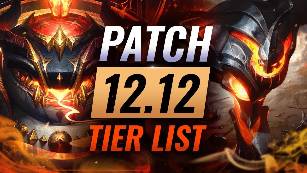 FULL PATCH 12.12 Rundown: Tier List + Changes - League of Legends thumbnail