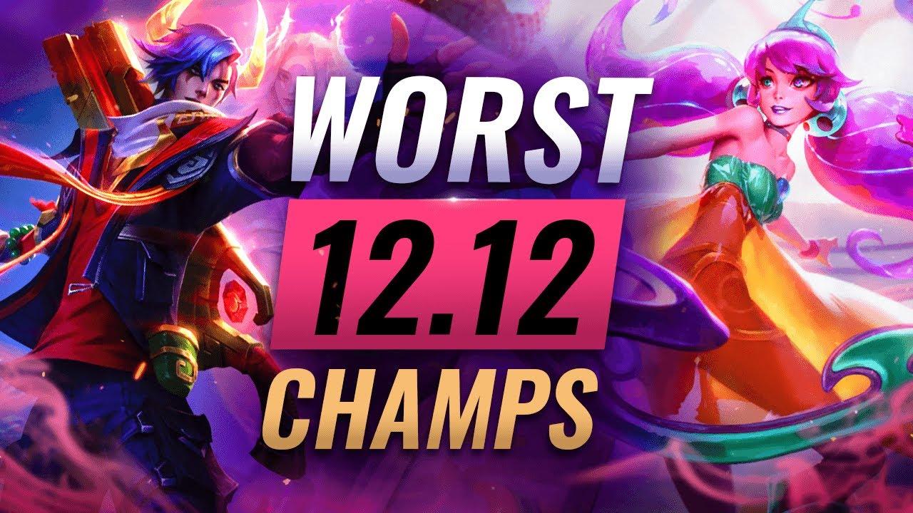 10 WEAKEST Champs You Should Avoid in Patch 12.12 - League of Legends thumbnail