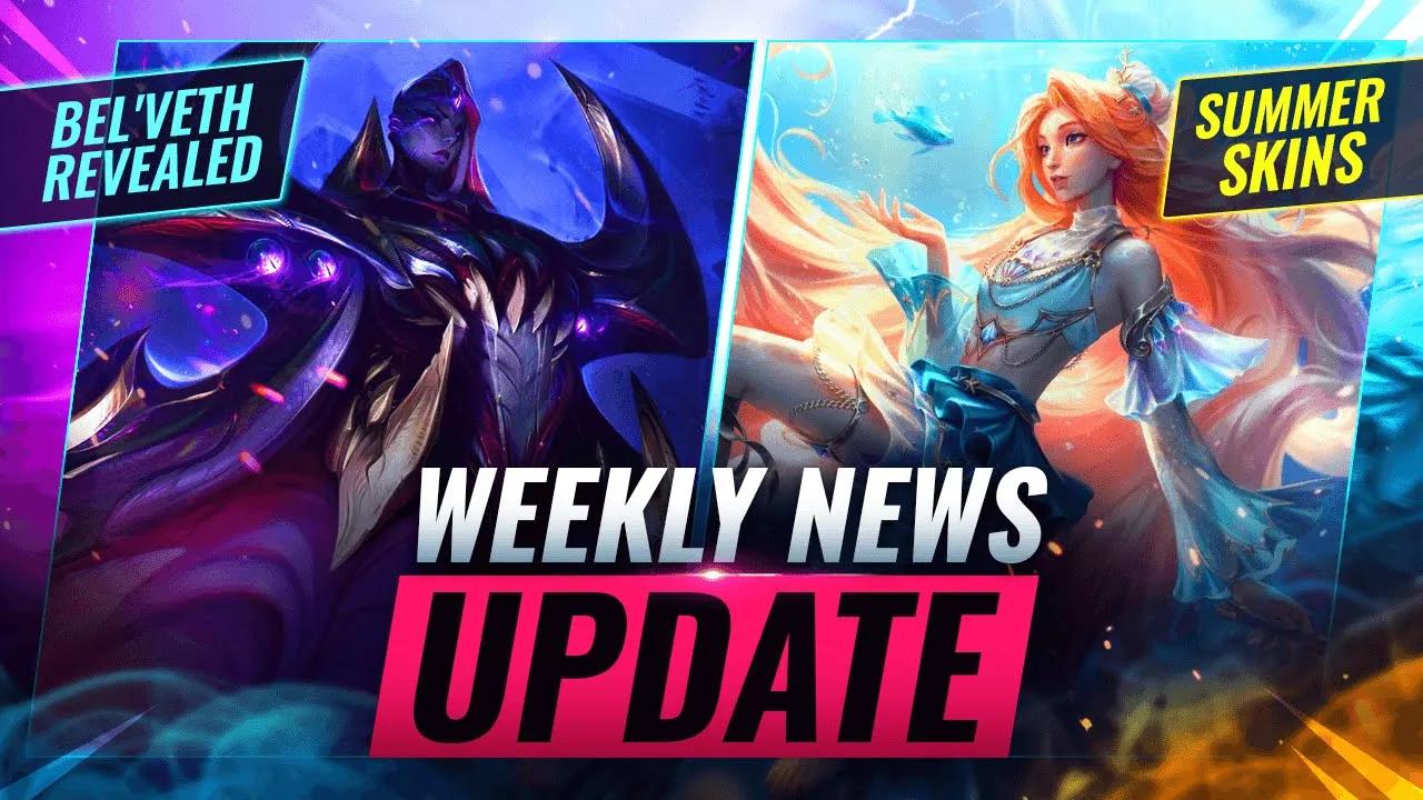 NEWS UPDATE: Bel'Veth Abilities Revealed + Summer Skins & More - League of Legends thumbnail