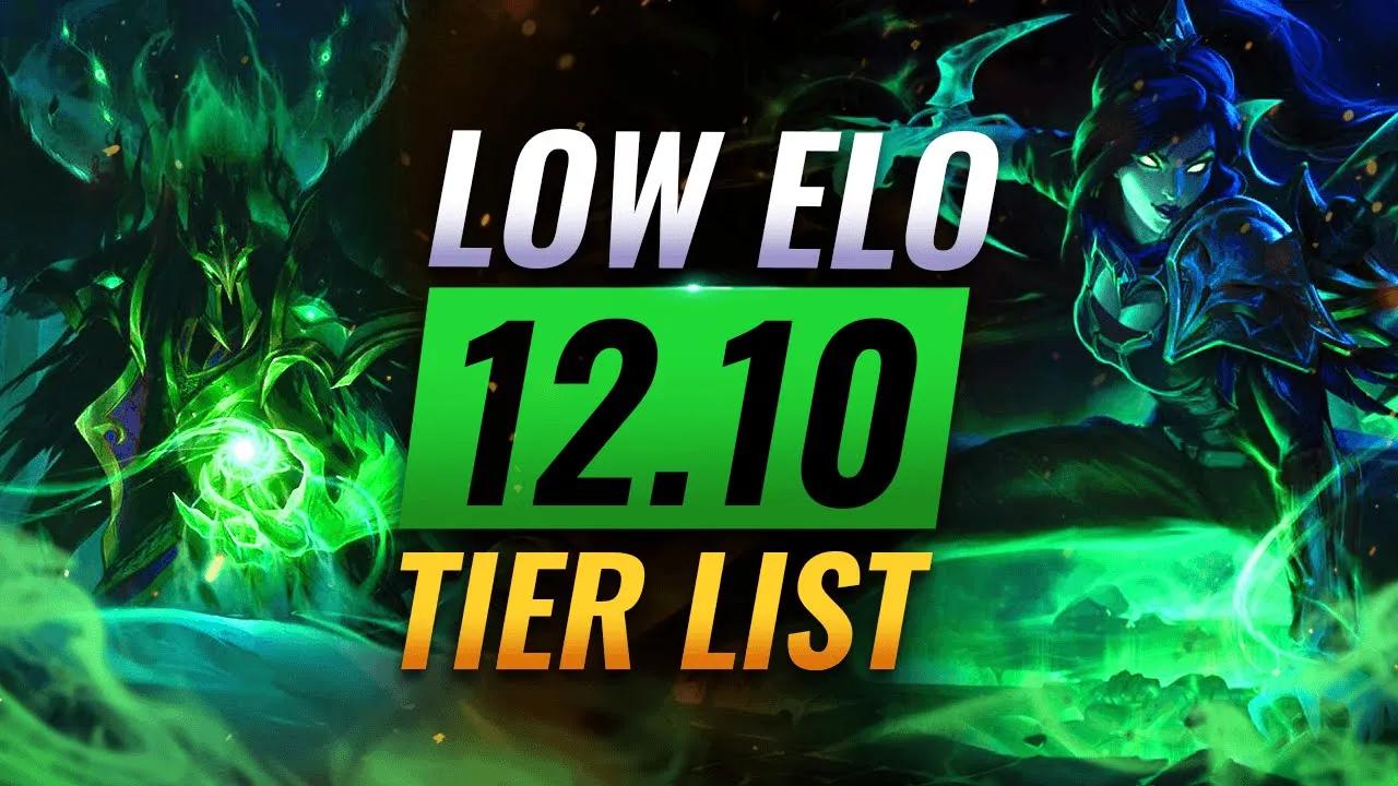 NEW Low Elo Patch 12.10 TIER LIST - League of Legends thumbnail