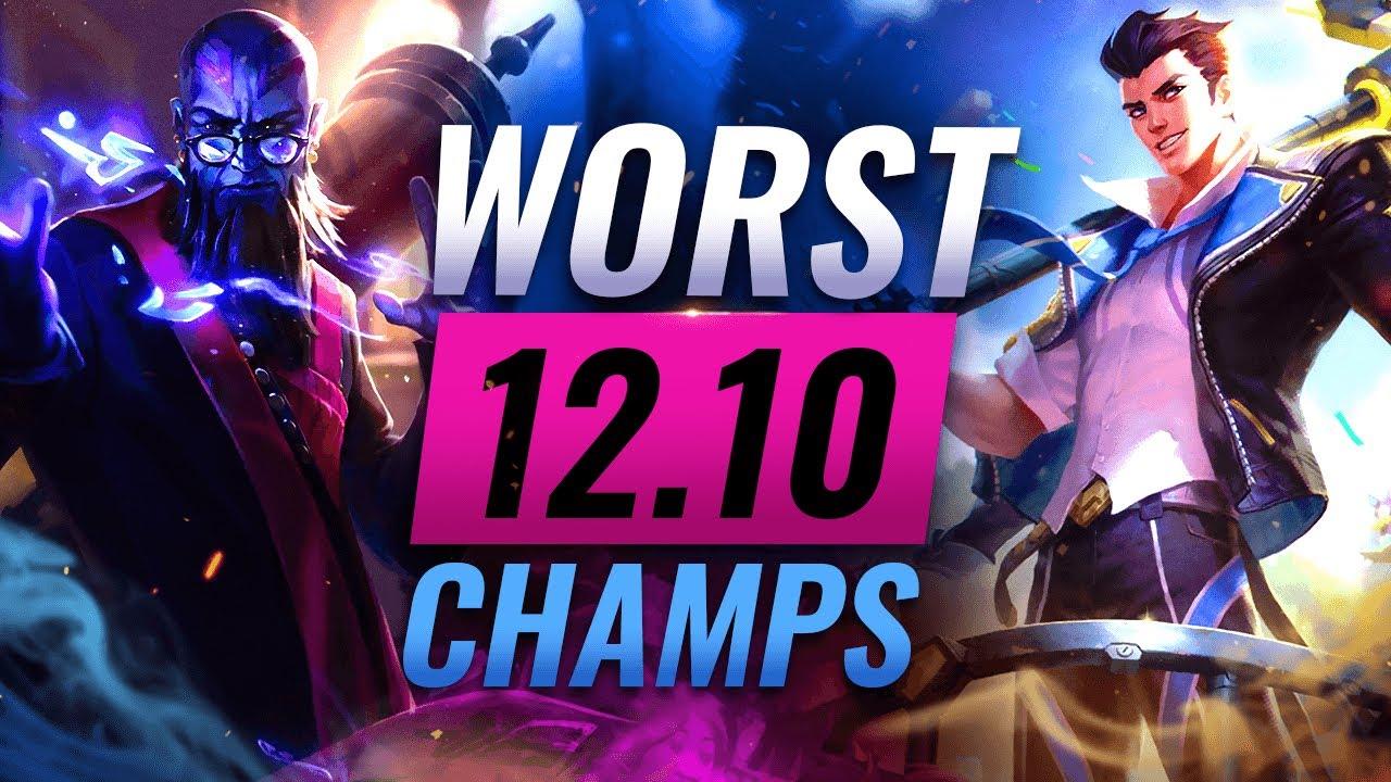 WEAKEST CHAMPS in Patch 12.10: AVOID POKE COMPS - League of Legends thumbnail