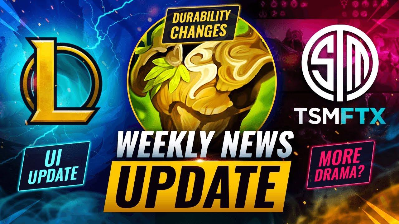 WEEKLY NEWS UPDATE: Durability Changes + New UI & MORE - League of Legends Season 12 thumbnail