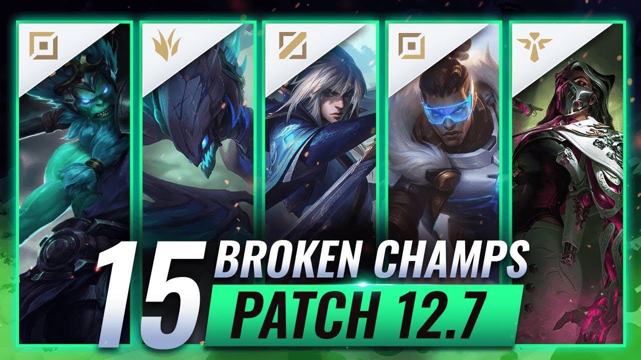 15 MOST BROKEN Champions in Patch 12.7 - League of Legends Predictions thumbnail