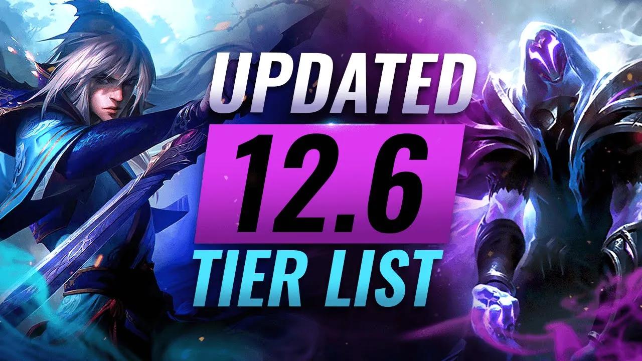 UPDATED TIER LIST: Best Champions in Patch 12.6 - League of Legends thumbnail