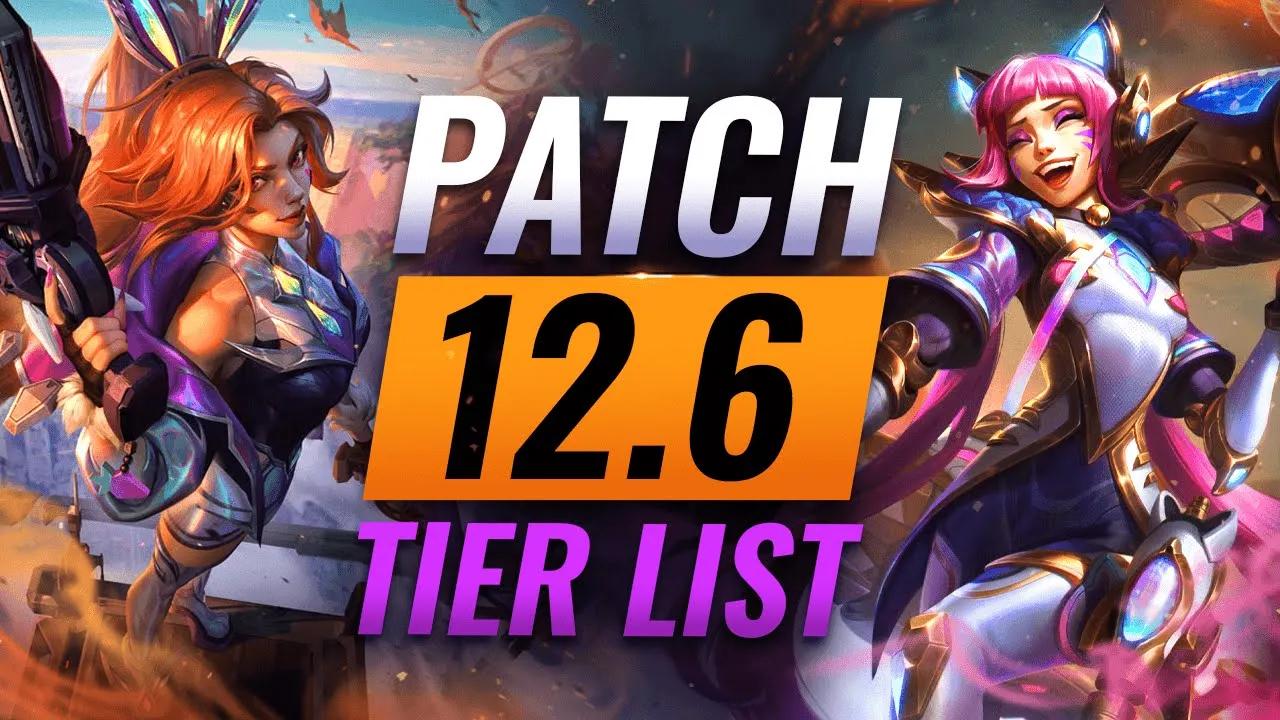 PATCH 12.6 TIER LIST: Rune Changes + Rengar Rework & MORE - League of Legends thumbnail