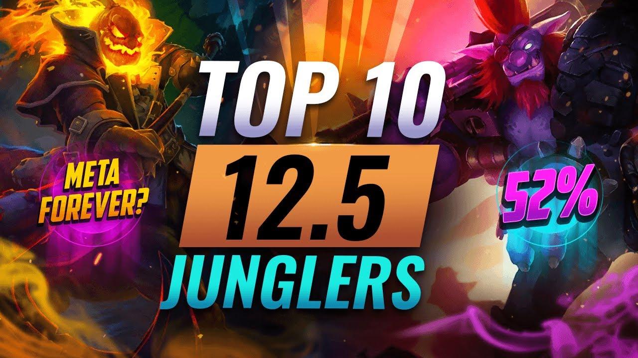 Top 10 MUST PLAY Junglers in Patch 12.5 - League of Legends Season 12 thumbnail