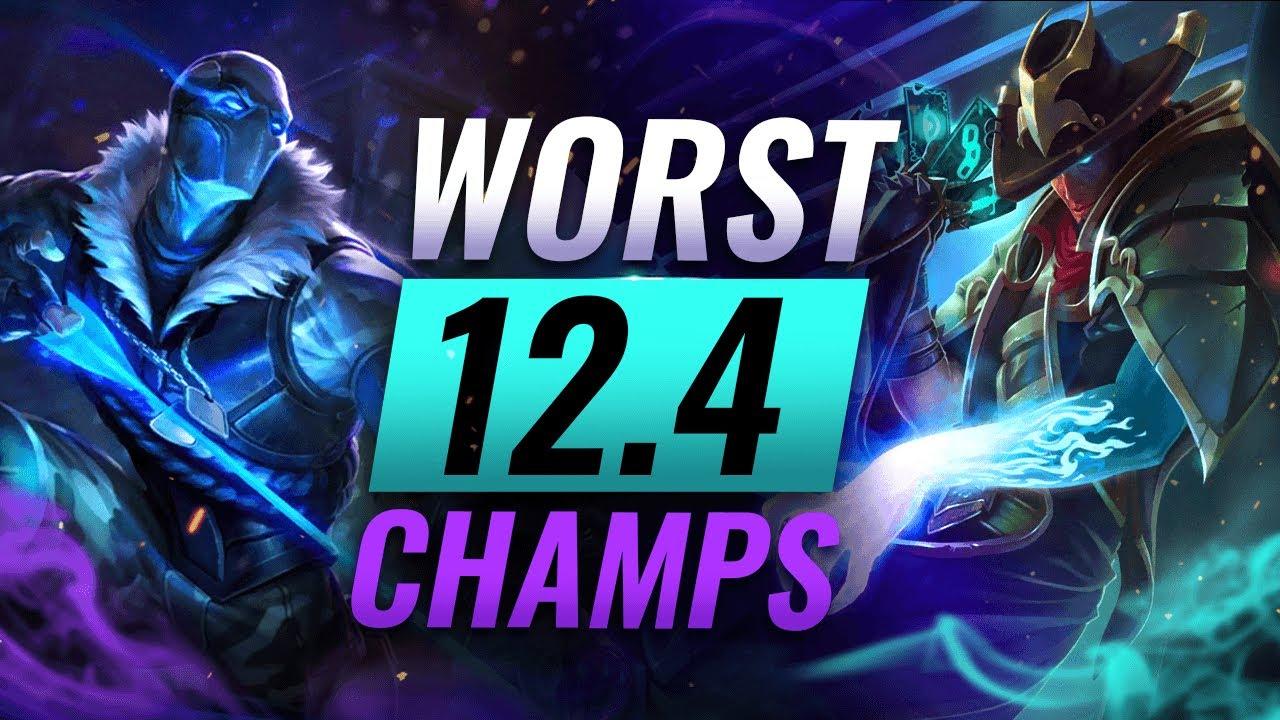 10 WORST Champions YOU SHOULD AVOID Going Into Patch 12.4 - League of Legends Predictions thumbnail