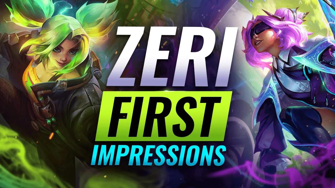 NEW CHAMPION ZERI First Impressions: Is She OP? - League of Legends Patch 12.1 thumbnail